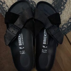 Birkenstock black sandals size 37